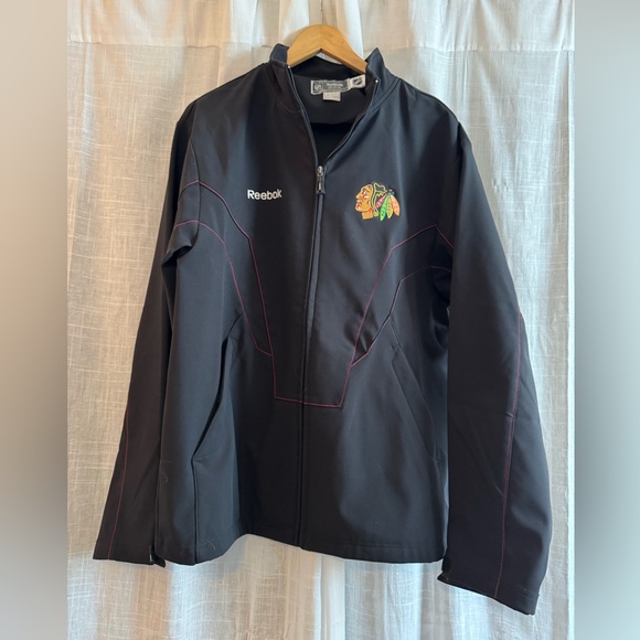 Chicago Blackhawks NHL Zip up Jacket Reebok - Picture 1 of 5
